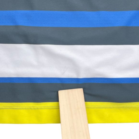 Nike Golf Shirt Mens XL Polo Blue Striped Short Sleeve Tour Performance Stretch - Picture 9 of 9